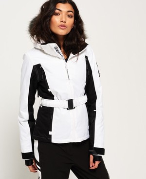 Superdry Slim Snow Puffer Női Kabát Fehér | FUHRI2357